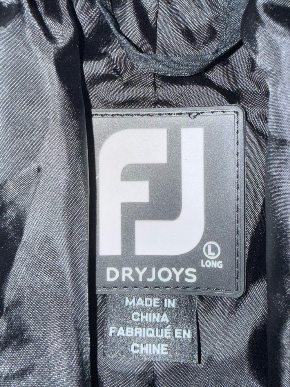 DryJoys by FootJoy Rain Golf Pants Mens L Waterproof Hydrolite Outerwear Black - Picture 3 of 11